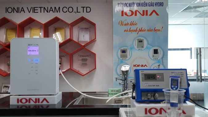 Chỉ số Hydrogen trong máy lọc nước ion kiềm IONIA Hàn Quốc